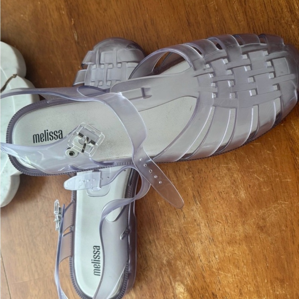 Melissa Transparent Lavender Jelly Sandals - Picture 4 of 6